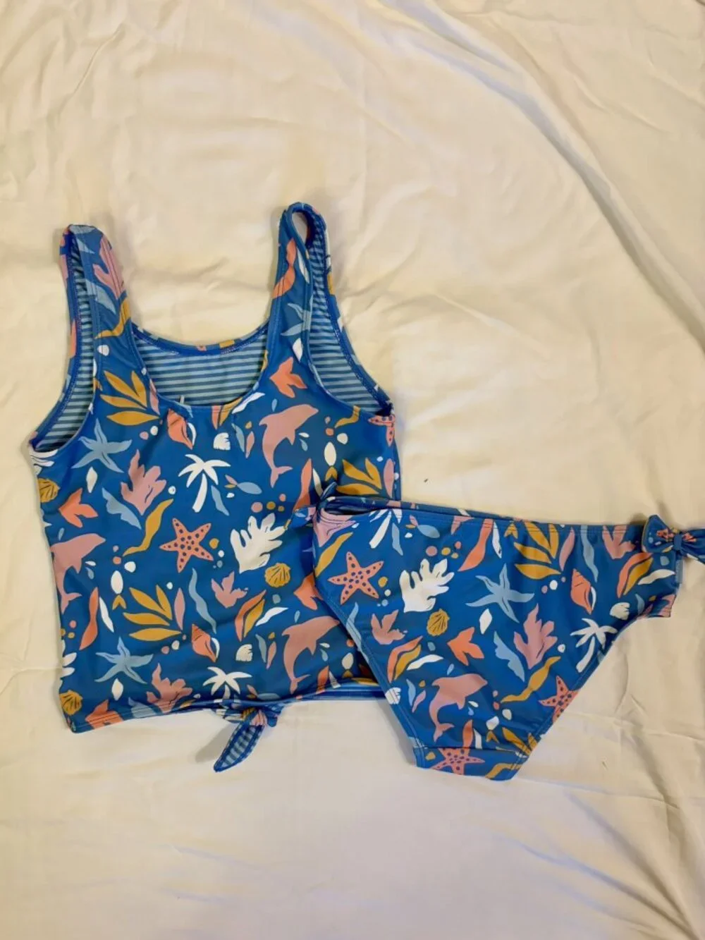 Fat Face girls tankini swim suit size 11/12